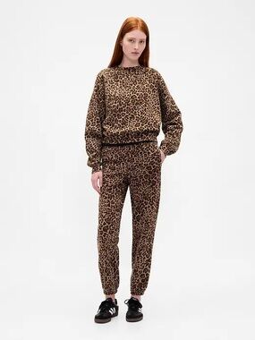 GAP Leopard High Rise VintageSoft Joggers